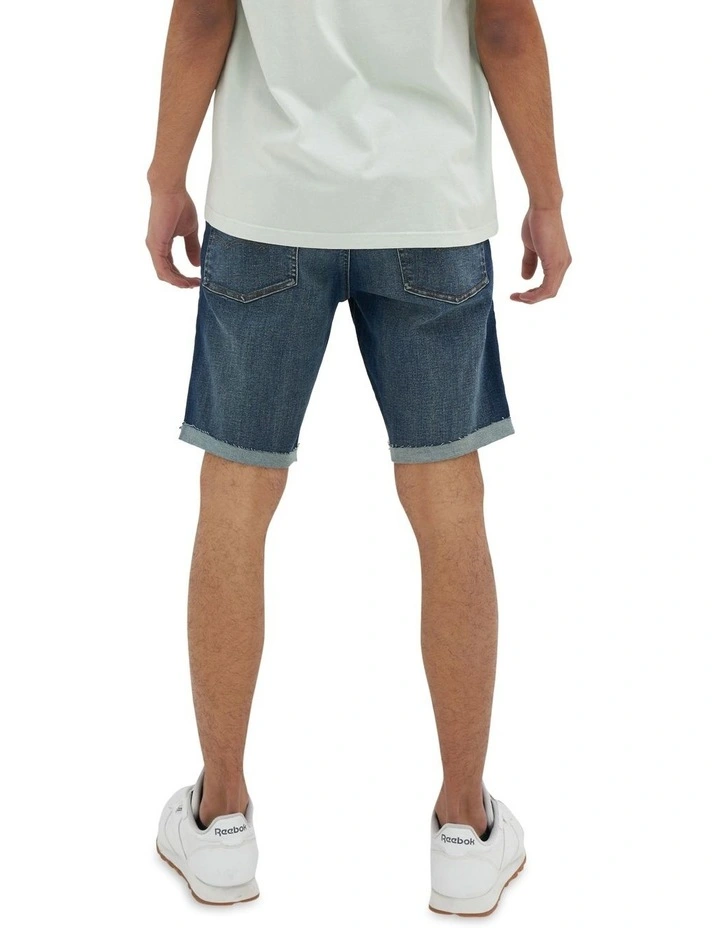 AirFlex Denim Short in Medium Indigo Wash