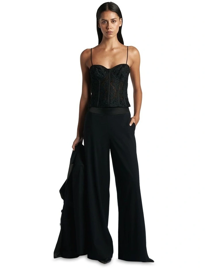 Lace Bustier in Black