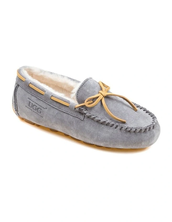Romy Inner Wedge Moccasin in Grey