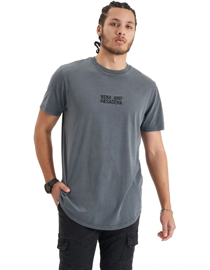 Blockade Dual Curved Tee in Pigment Castlerock