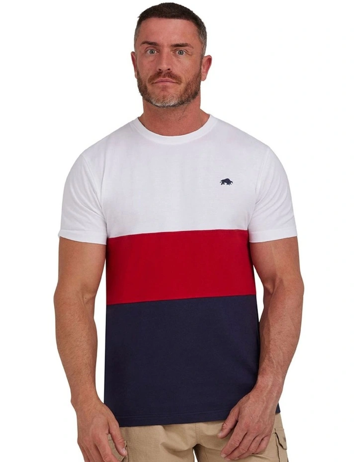 Large Cut & Sew T-shirt in Red