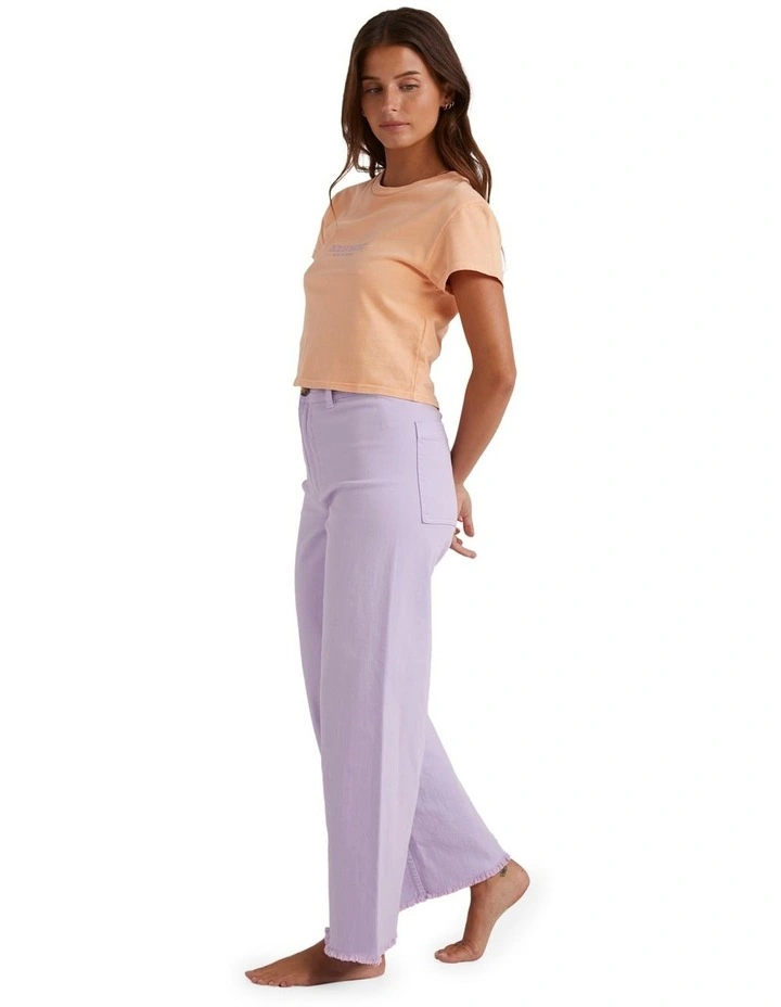 Free Fall Pants in Pastel Lilac