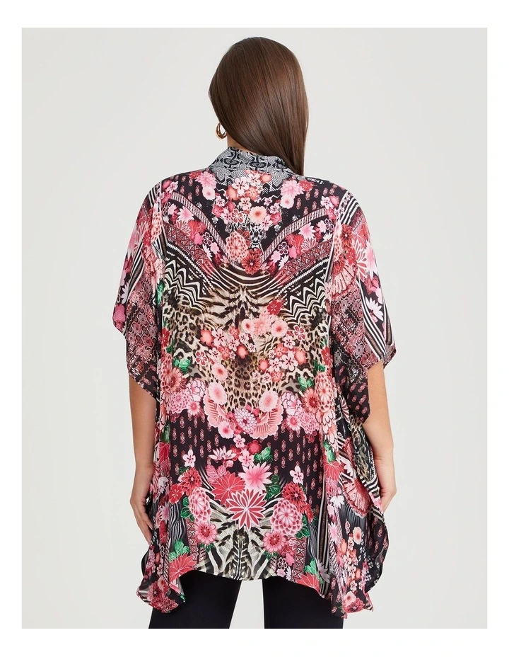 Natural Celina Kimono in Print