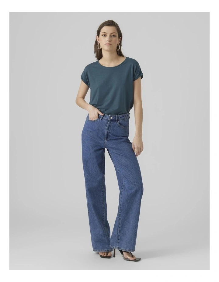 Ava Plain Top in Atlantic Deep