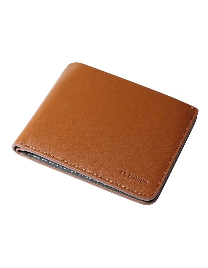 Newtown Vegan Leather Wallet in Tan