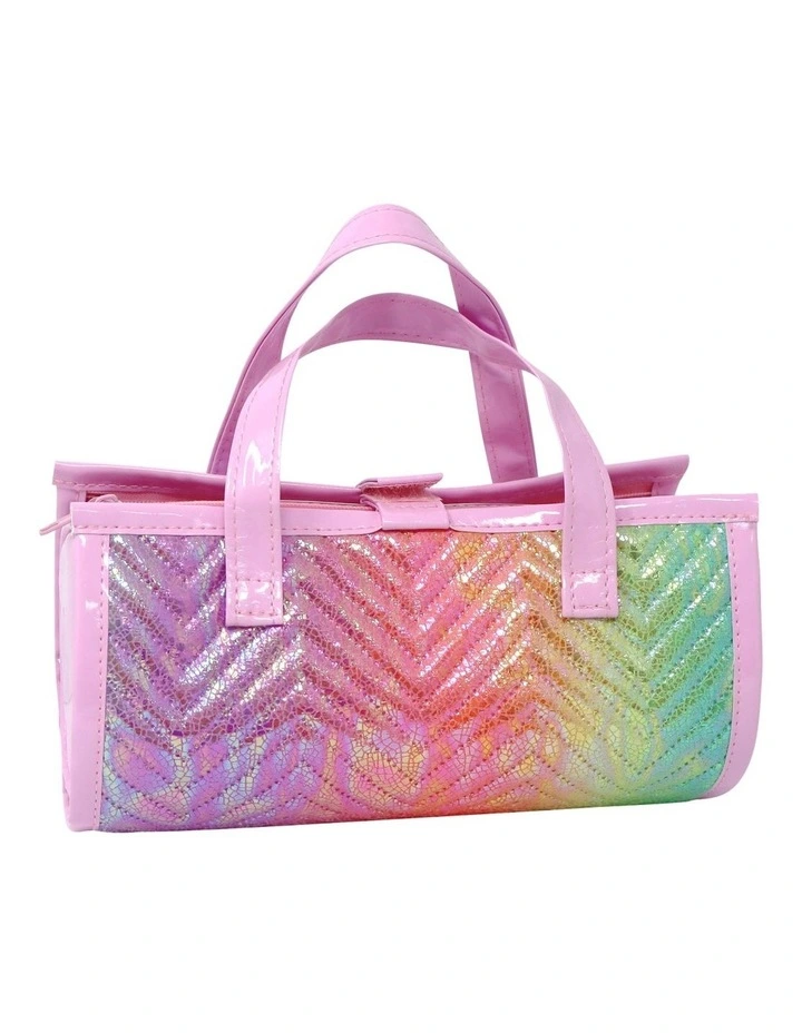 Unicorn Dreamer Quilted Jewellery Roll in Rainbow