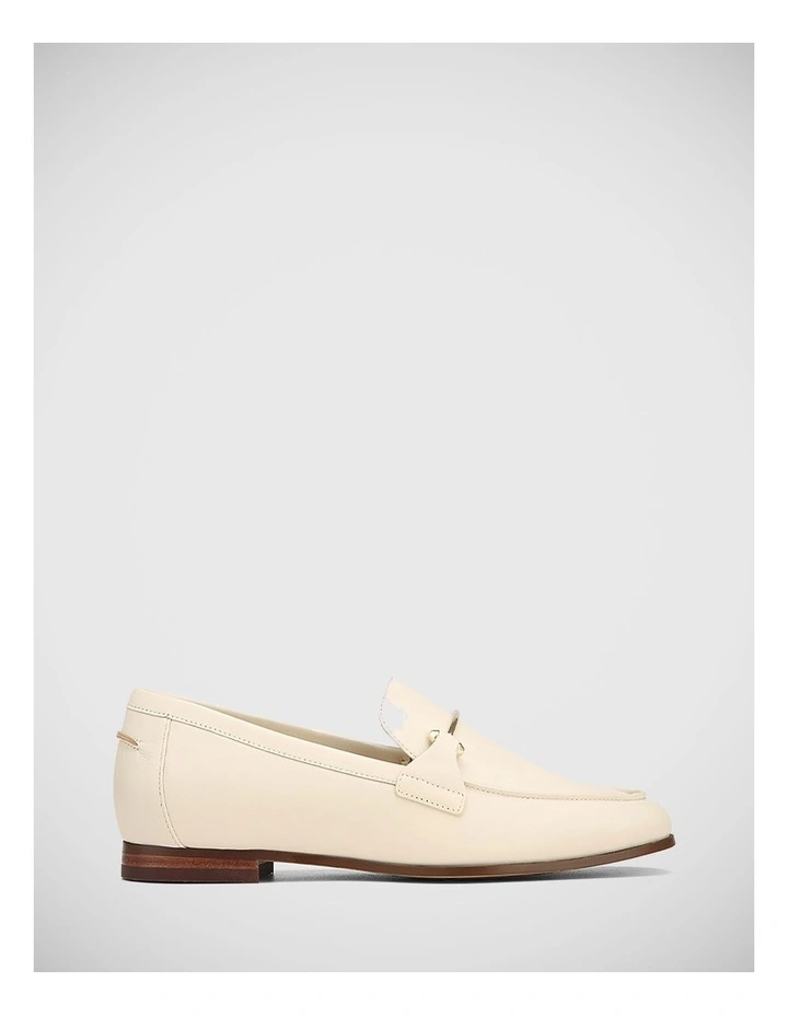 Angeles Leather Loafer in Ivory