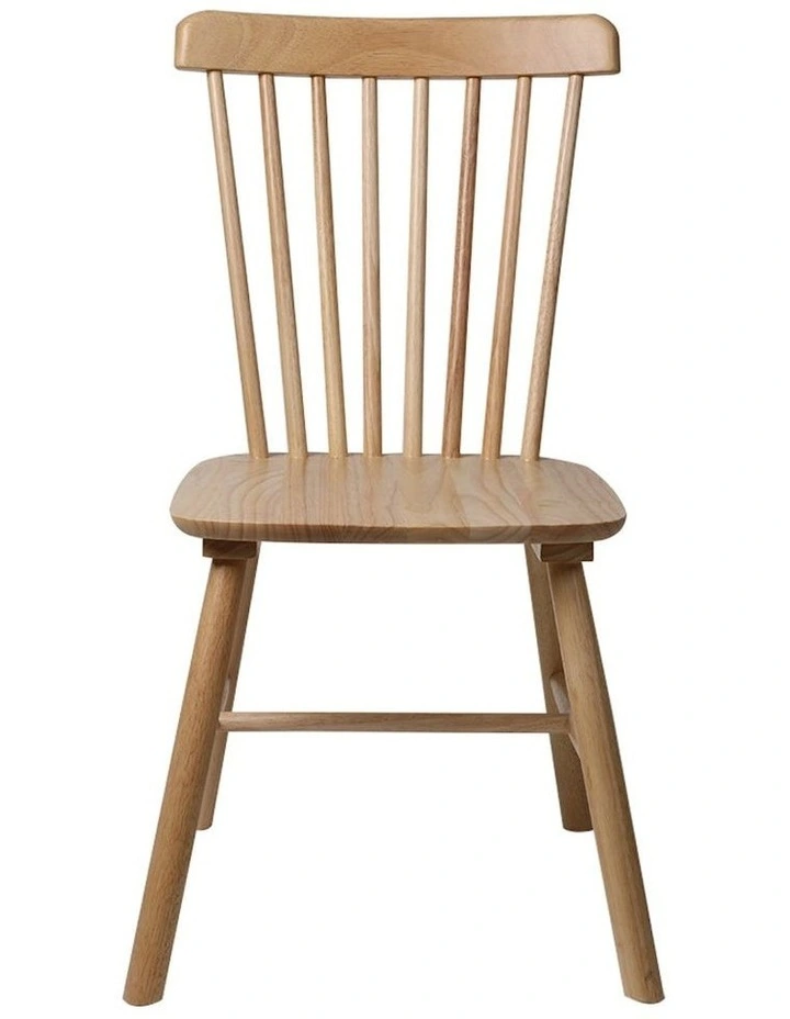 Natural Wood Dining Chairs x2 in Oak