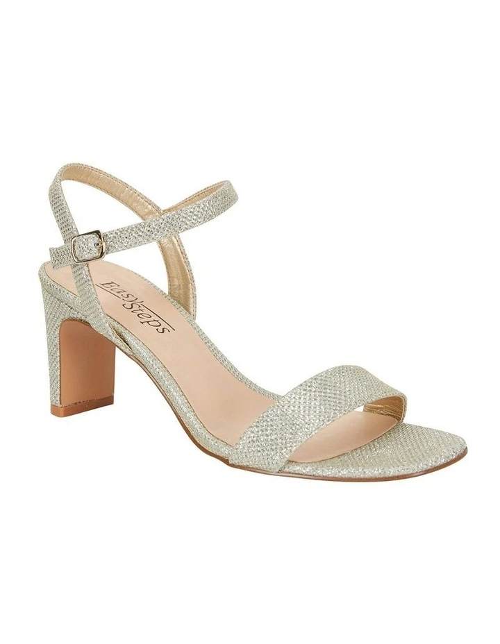 Unison Soft Gold Shimmer Sandals