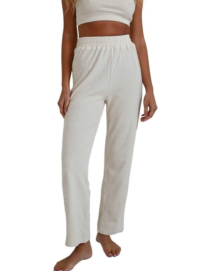 Organic Cotton Pants in Beige