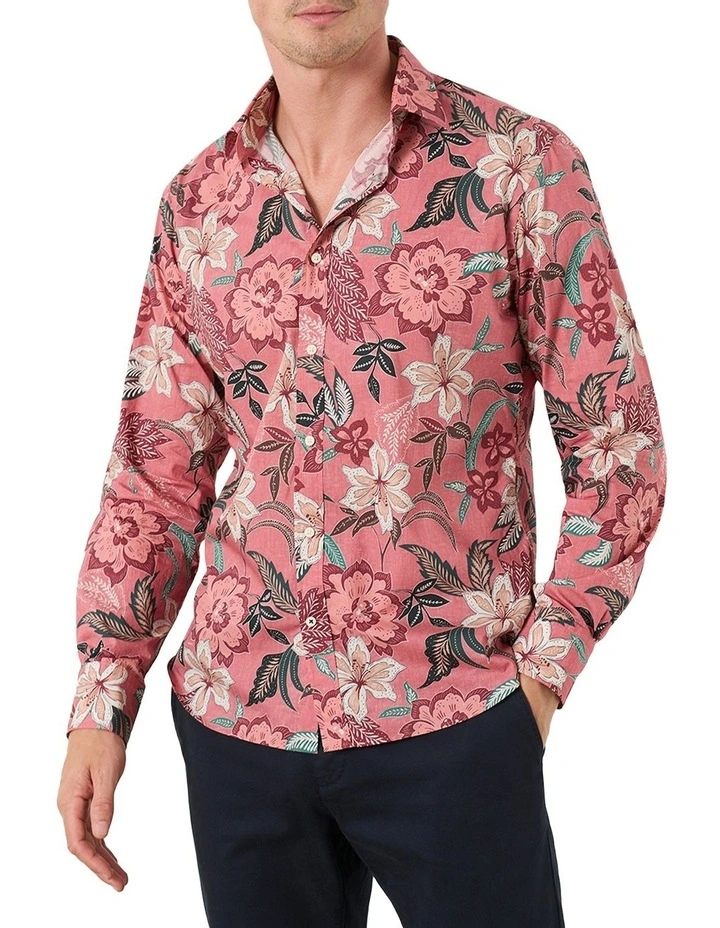 Matheson Floral Shirt in Red