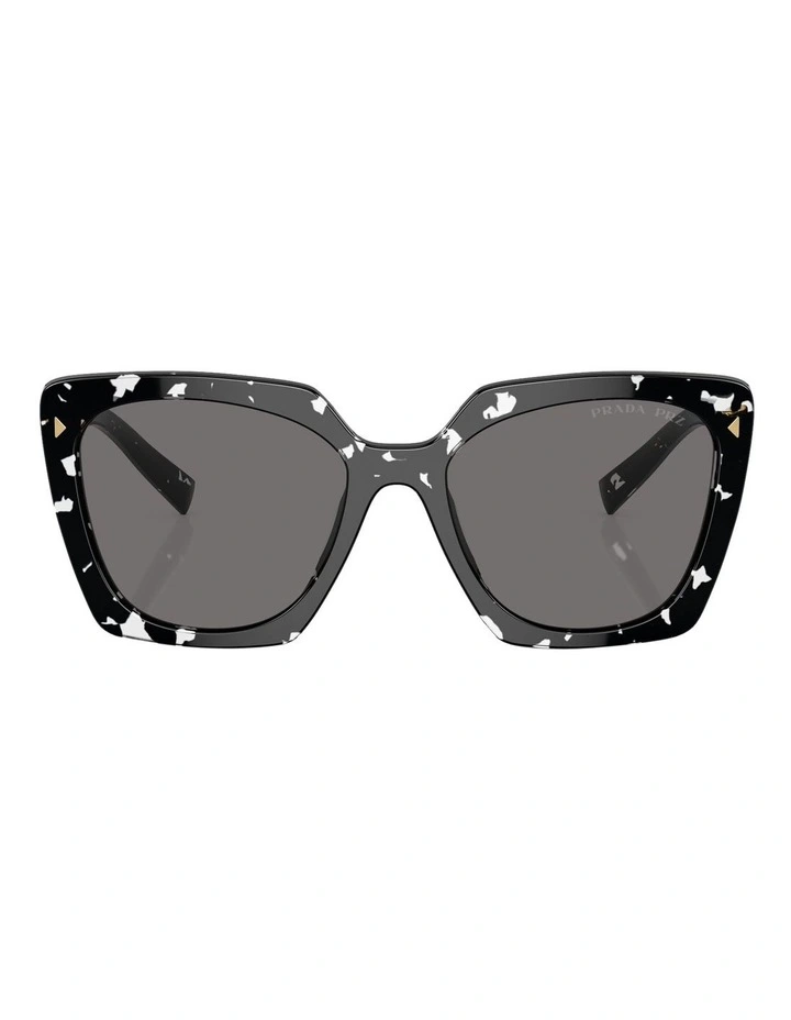 PR 23ZS Polarised Sunglasses in Black