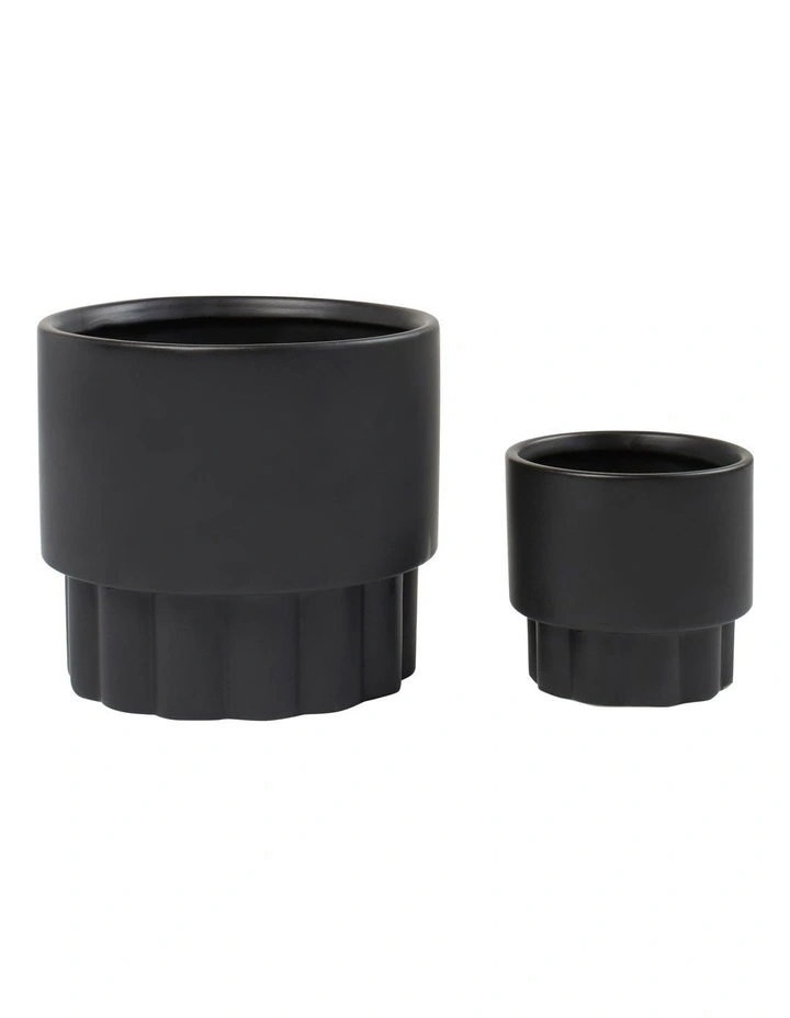 Ryan Planter Pack 2 Piece in Black