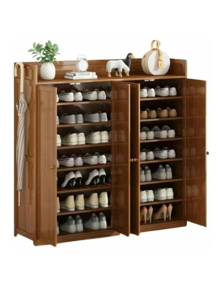 8 Layers Up to 50 Pairs of Shoes Organiser in Dark Brown