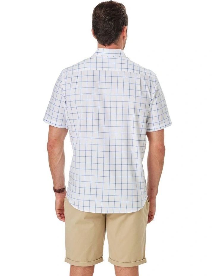Easy Care Oxford Check Shirt in White