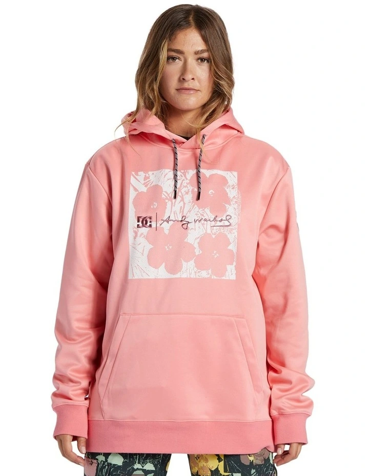 Andy Warhol Technical Fleece Sweatshirt in Shell Pink