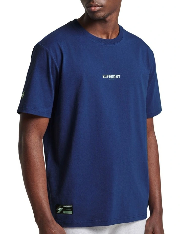 Code Micro Logo Tee in Twilight Navy