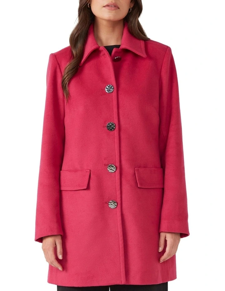 Charm Coat in Pink