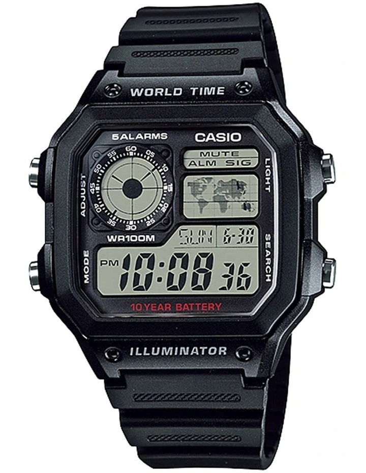 Resin Watch in Black