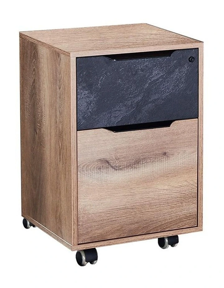 Daxton Mobile Cabinet 41cm Mahogany Black