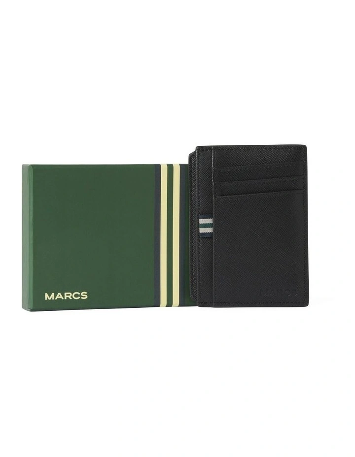 Hudson Leather Card Holder in Black