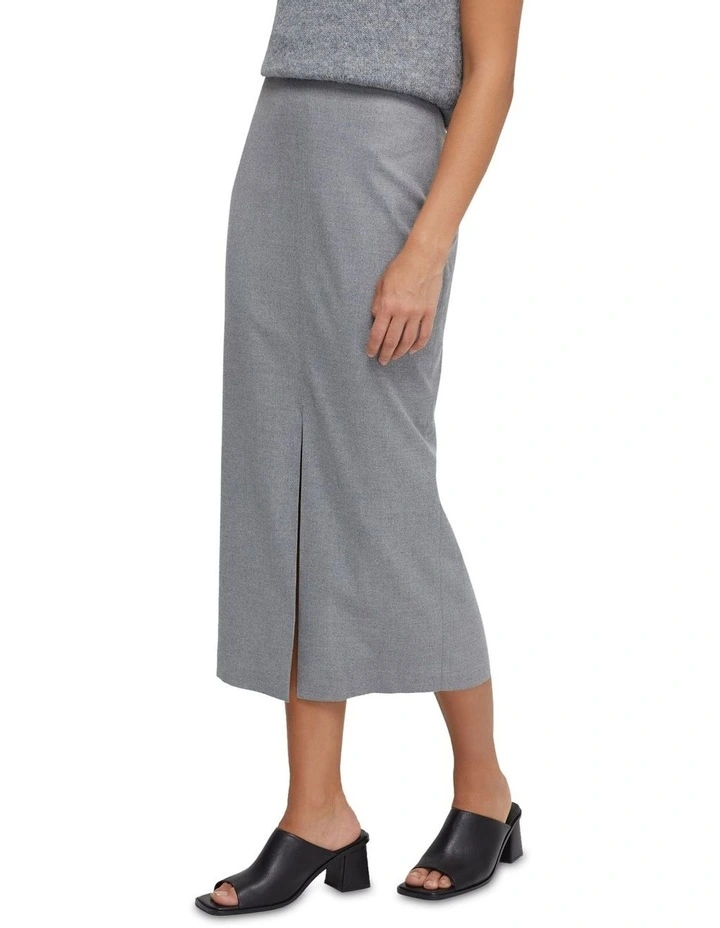 Mia Eco Pencil Skirt in Grey