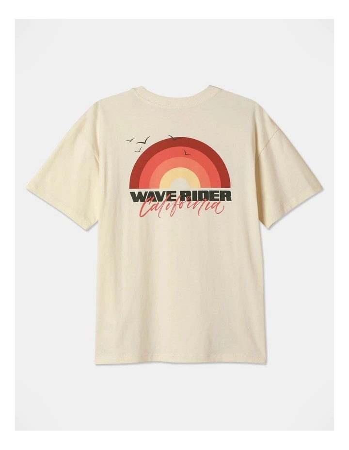 Essentials Print T-Shirt in Ecru