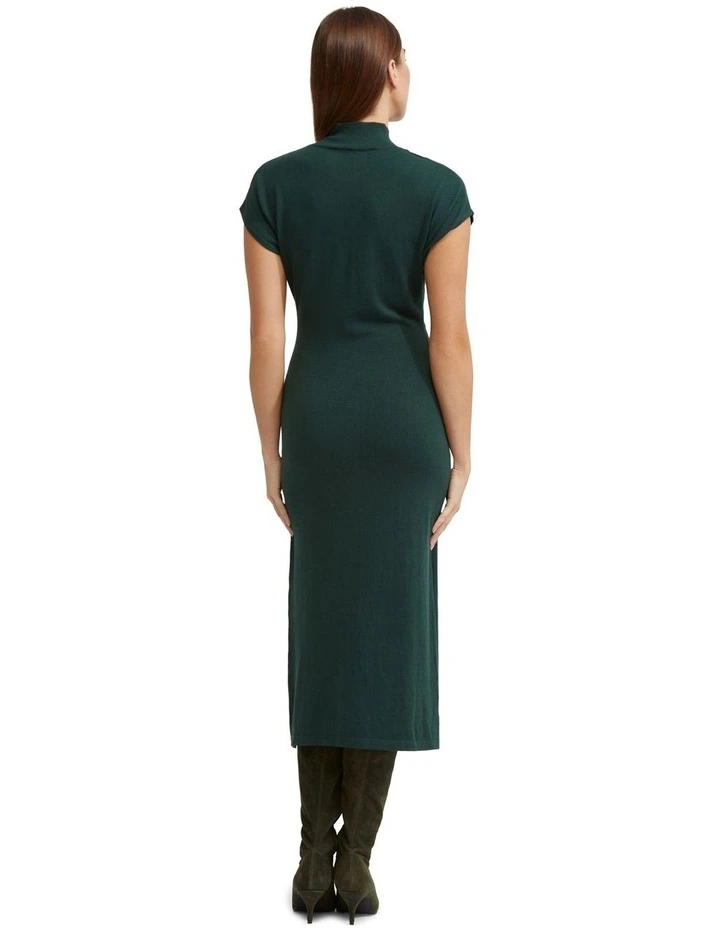 Joy Knitted Dress in Green
