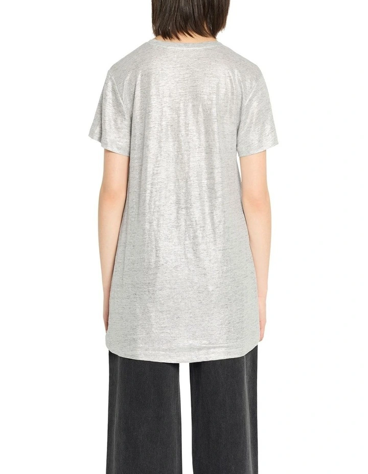 Foil Synergy Top in Silver