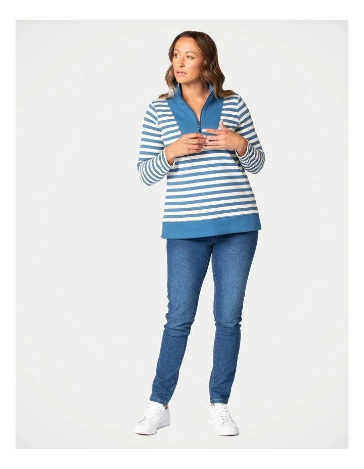 Take It Easy Top in Blue