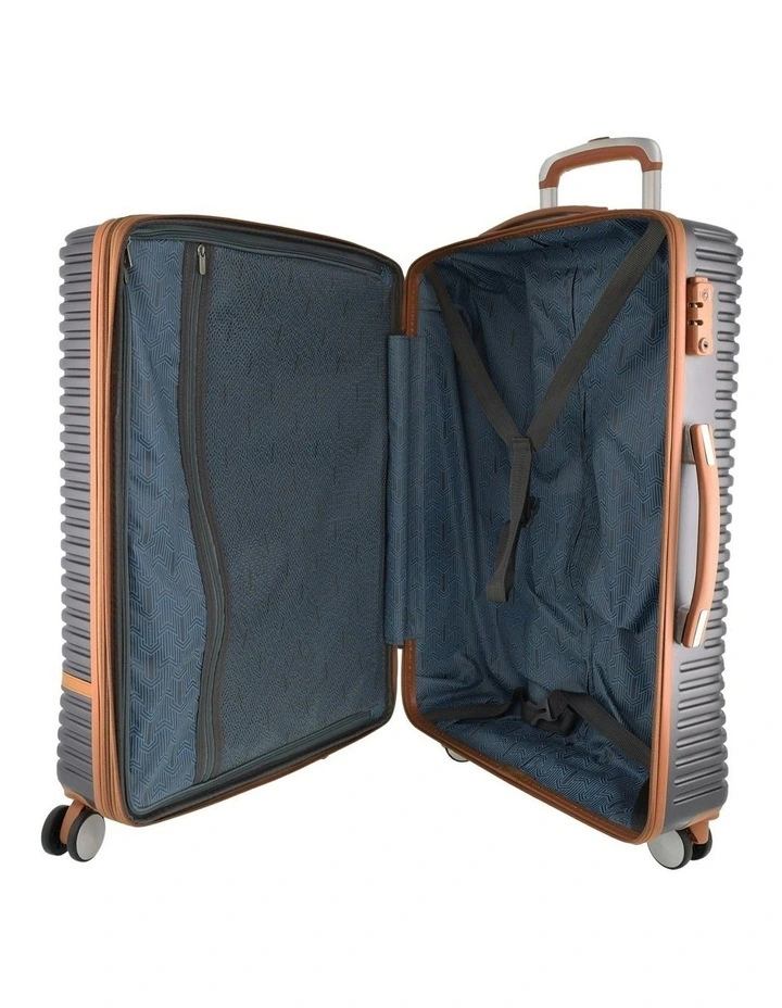 Classique 80cm Large Hard Shell Suitcase in Charcoal