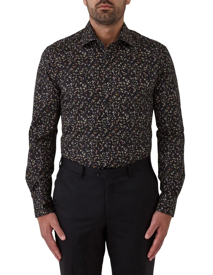 Carlton Modern Fit Shirt in Black