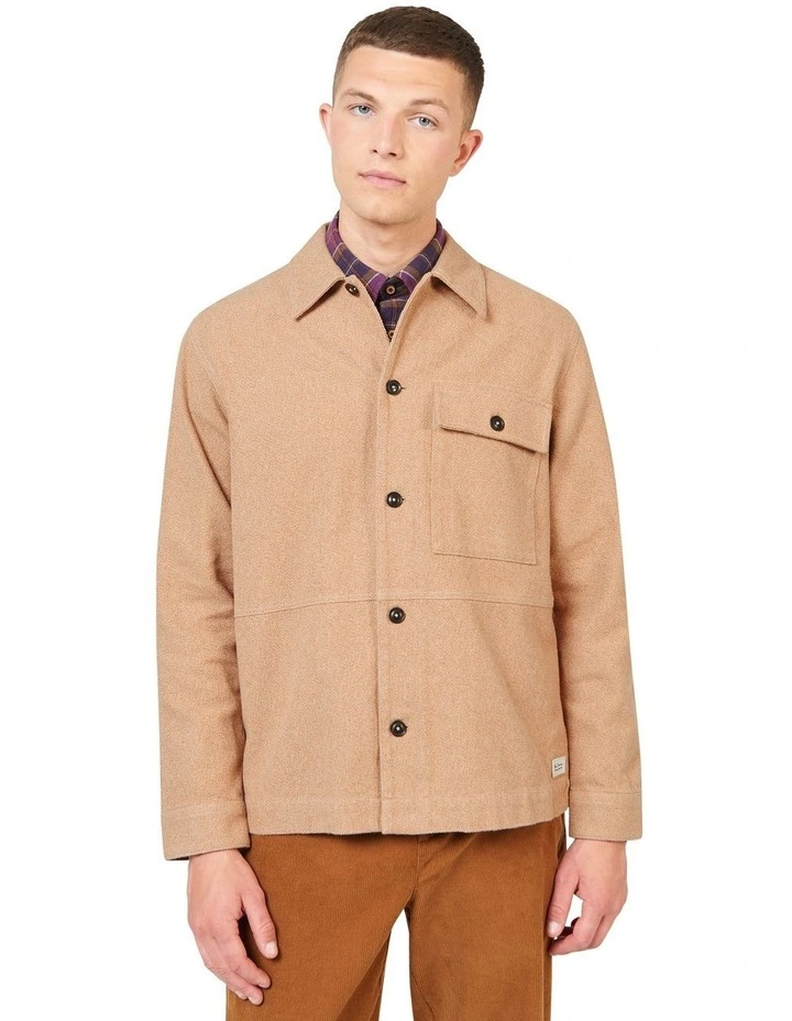 Cotton Jacket in Beige