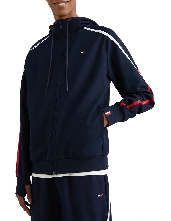 Sport TH Cool Zip-Thru Hoodie in Blue