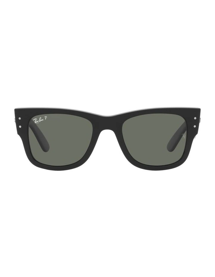 MEGA WAYFARER Polarised Sunglasses In Black