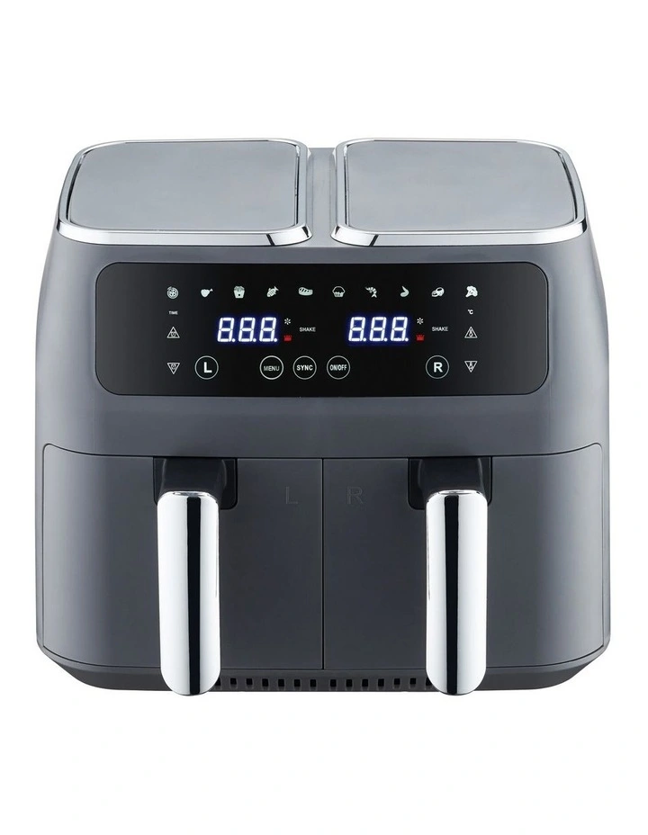 8L Dual Zone Digital Air Fryer with 200C