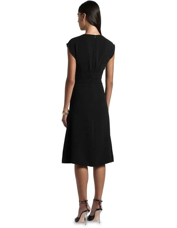 Twist Detail Dress in Black