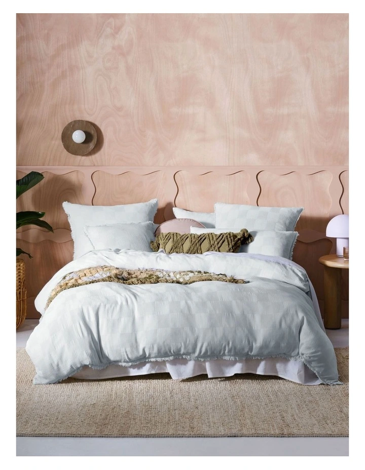 Capri Quilt Cover Set in Sky