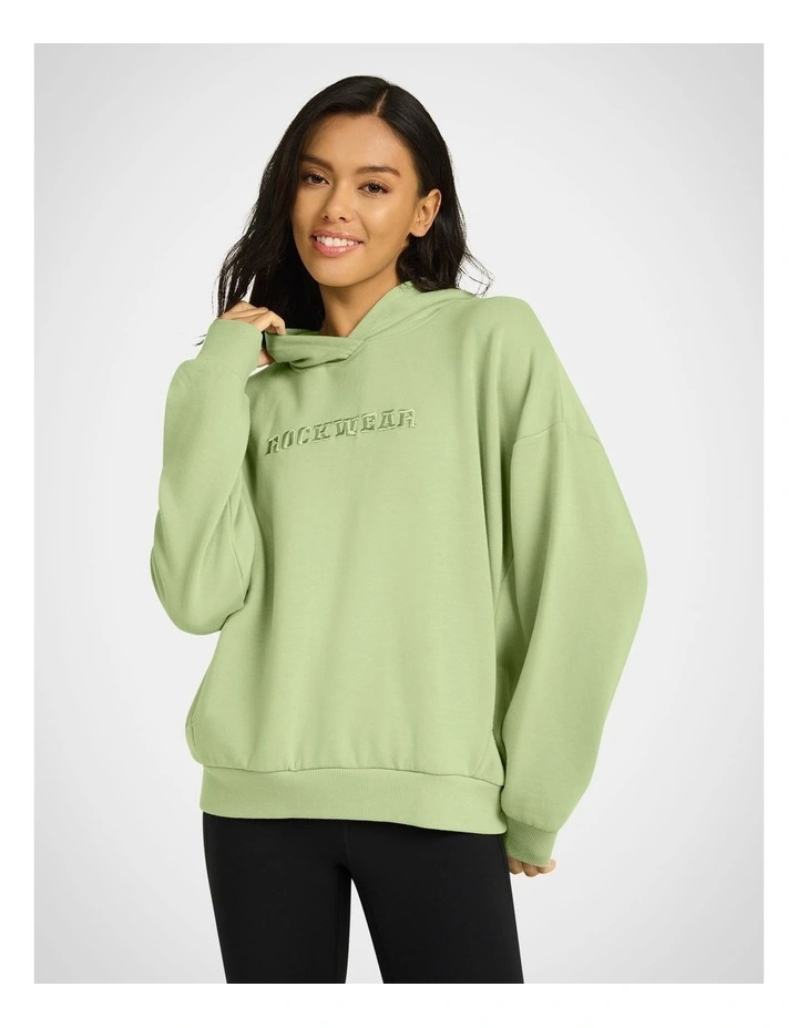 Wind Down Fleece Hoodie in Apple