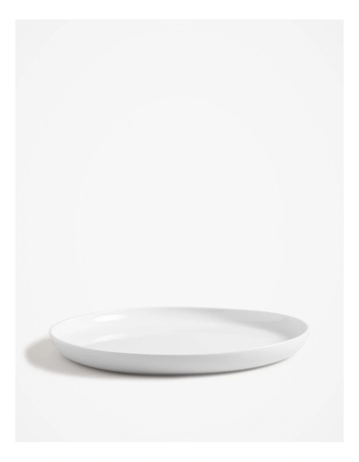 Yarra Large Round Platter in White