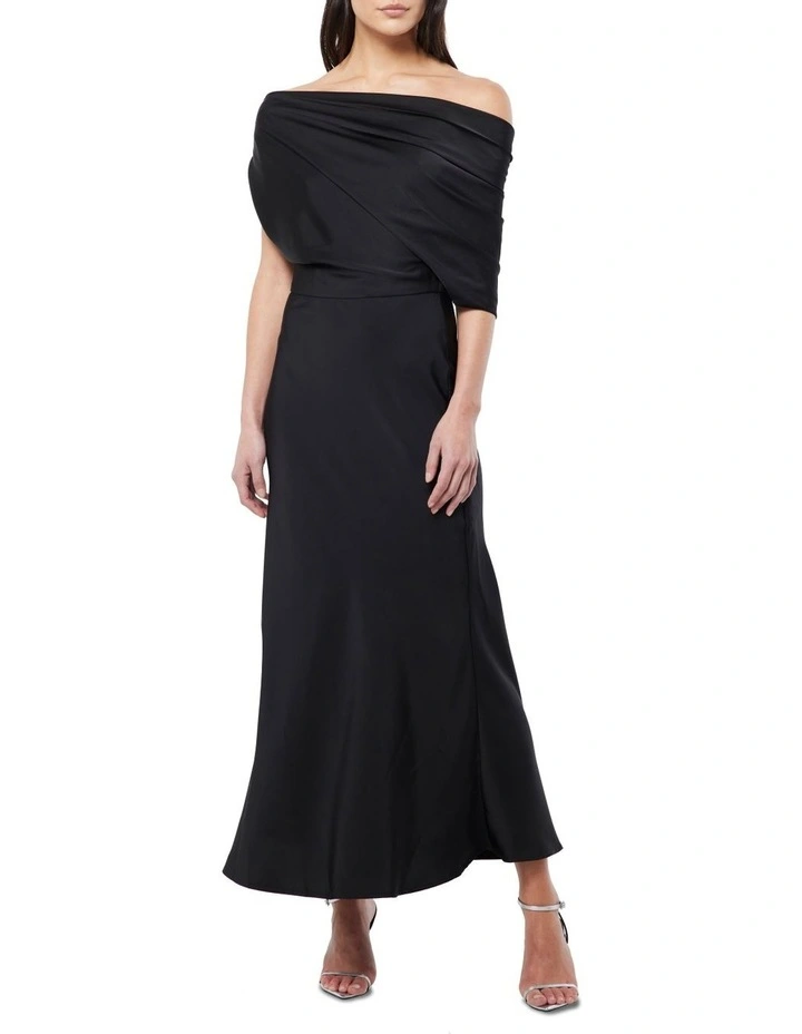 Love In The Dark Midi Dress in Black