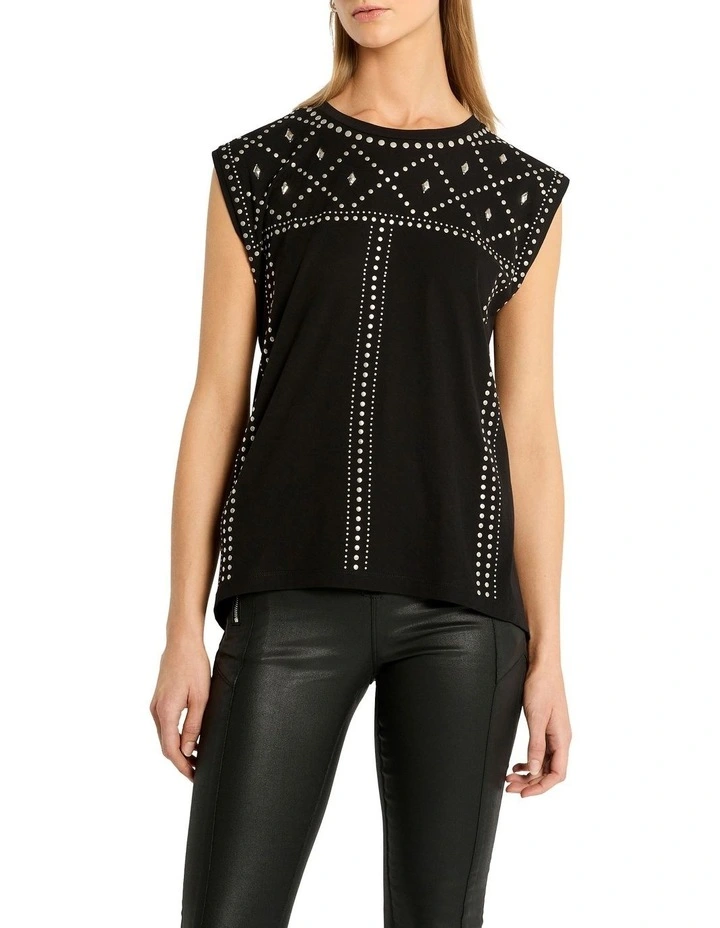 Lucky Life Tank in Black