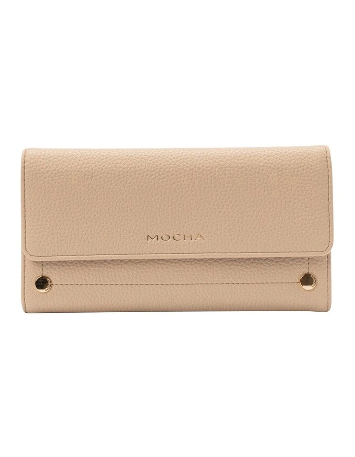 Sienna Long Wallet in Beige