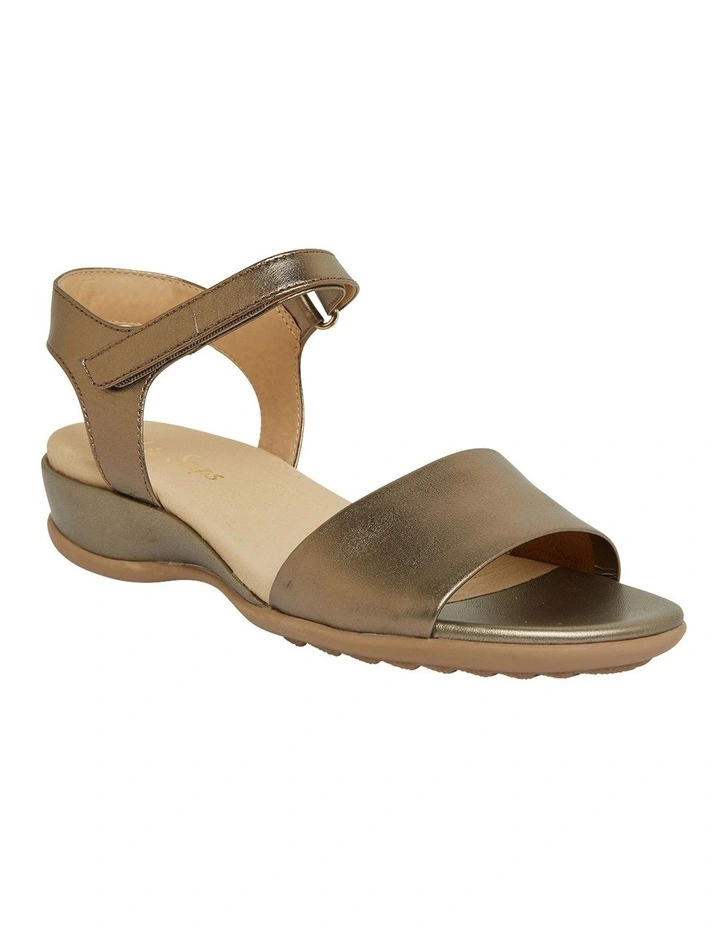 Camden Pewter Metallic Sandals