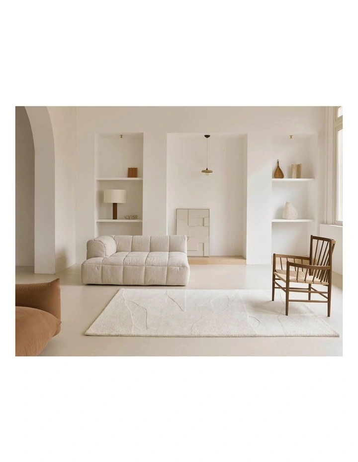 Decor Scape Rug 95001 in White