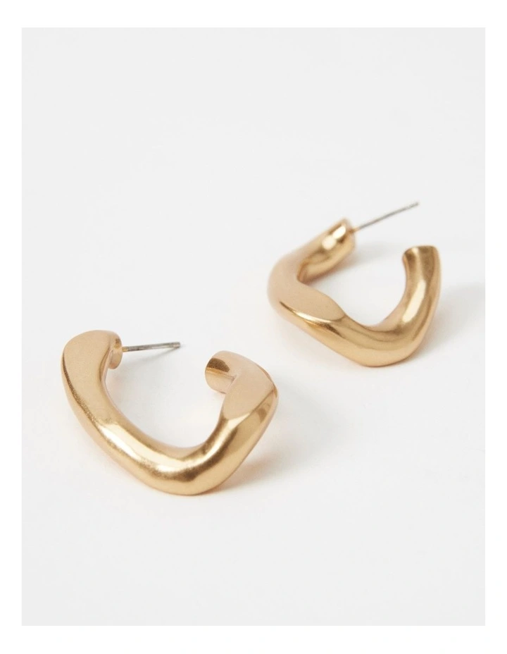 The Helene Hoops in Gold