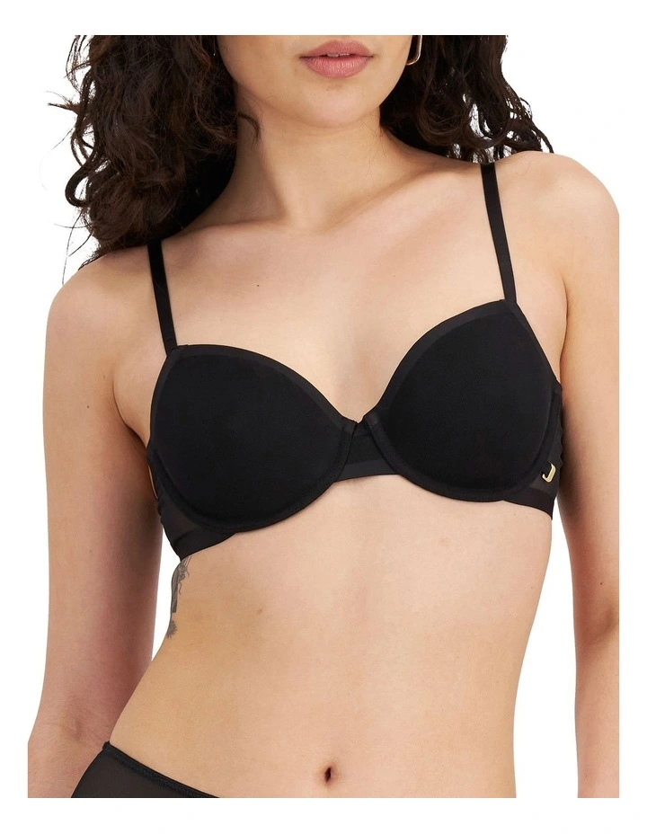 Because Lightly Lined Bra in Black