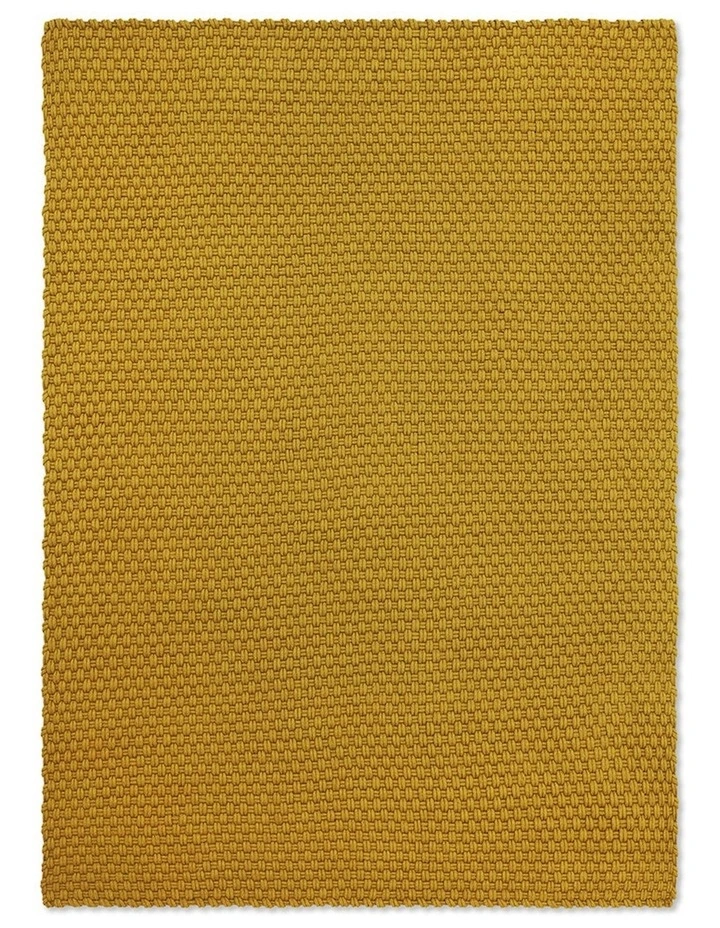 Lace Outdoor Rug 497006 in Mustard