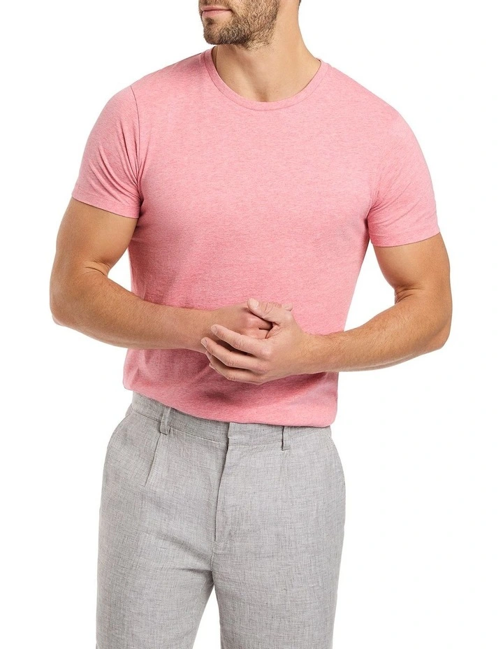 Brando Crew Neck Tee in Sakura Marle