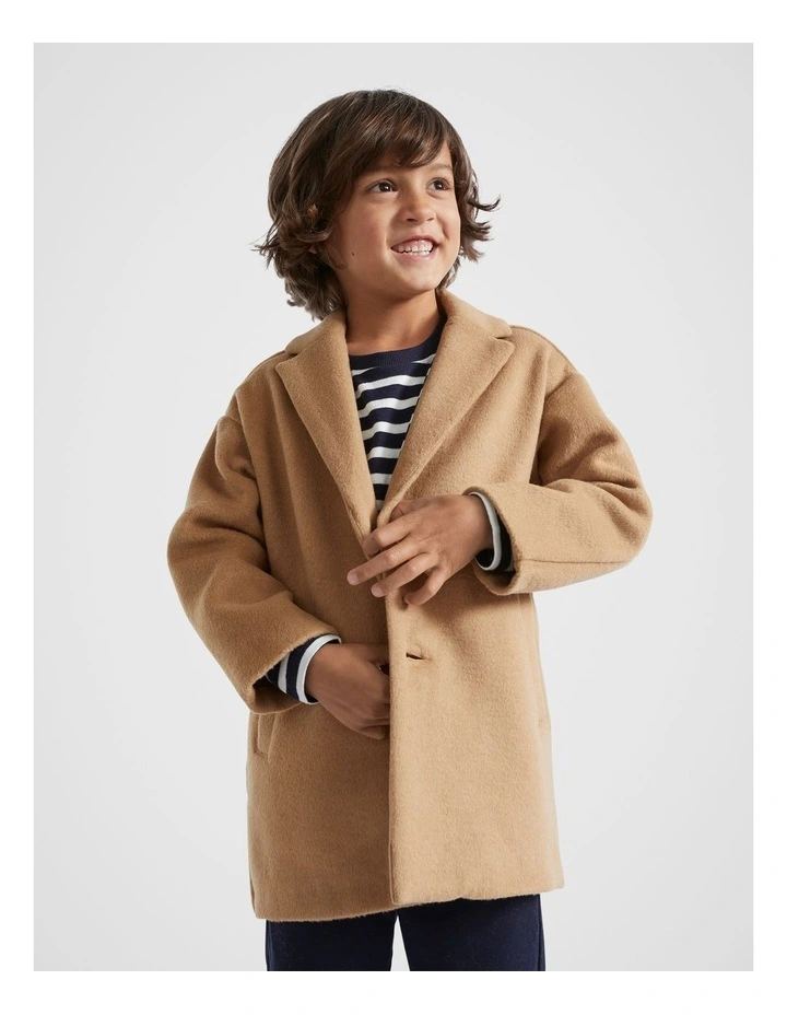 Classic Coat in Biscotti